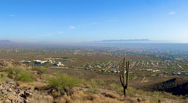 View of Tucson and mountains from Tumamoc Hill