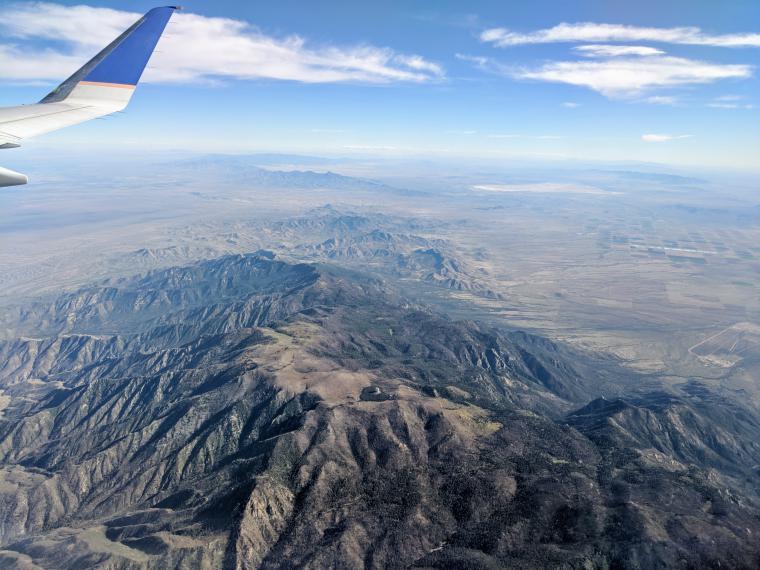 Remnant upper eleveation spruce-fir forest, view from a plane; taken October 2018 Remnant upper elevation spruce-fir forest